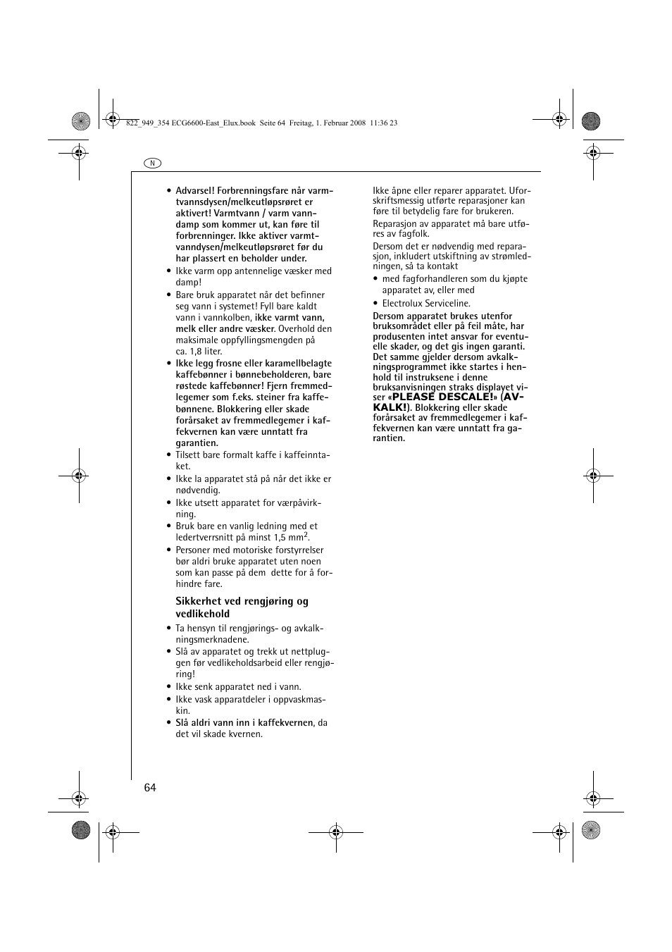 Electrolux ECG6600 User Manual | Page 64 / 616