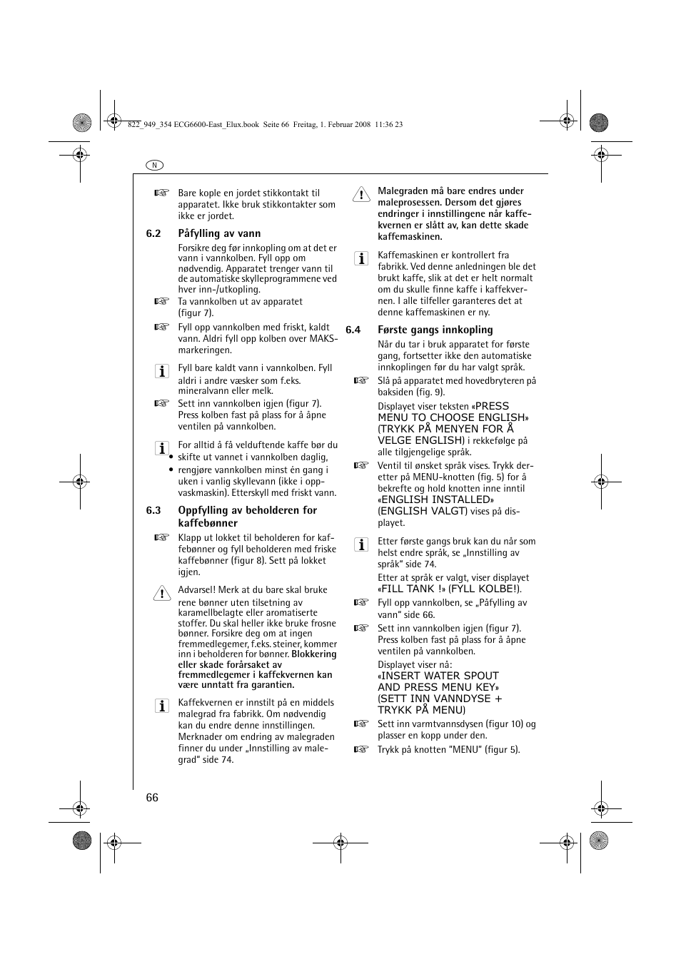 Electrolux ECG6600 User Manual | Page 66 / 616