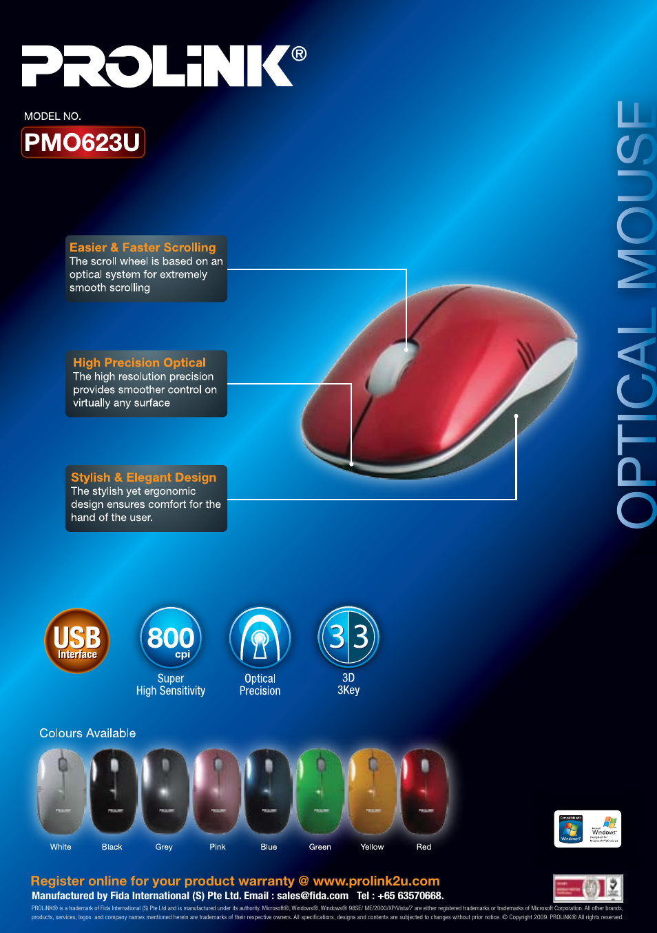 PROLiNK PMO623U User Manual | 1 page