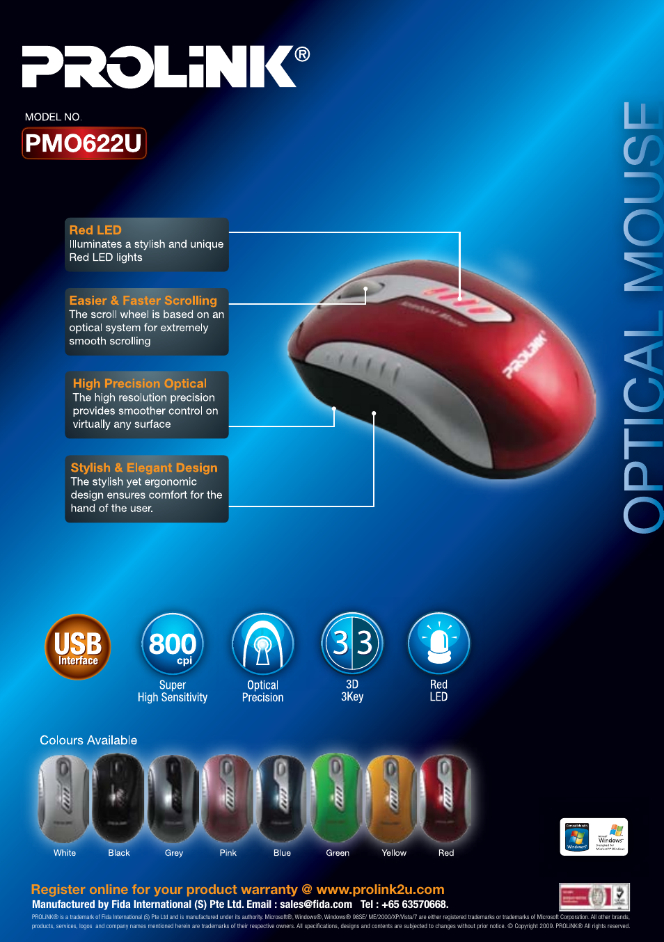 PROLiNK PMO622U User Manual | 1 page