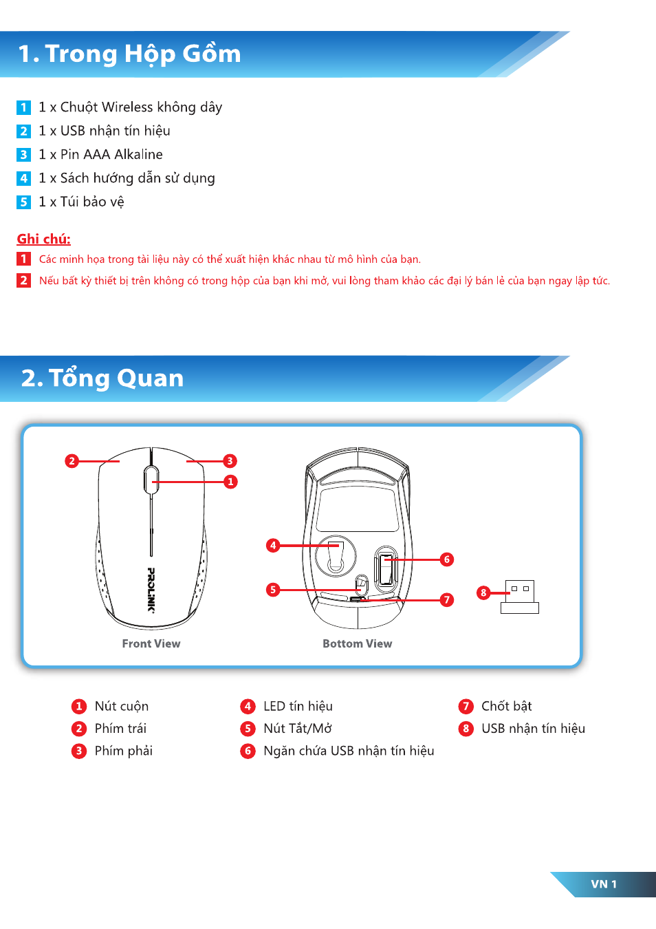 PROLiNK PMO716G User Manual | Page 6 / 8