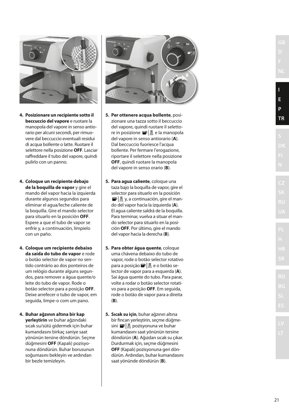 Electrolux EEA110 User Manual | Page 21 / 88