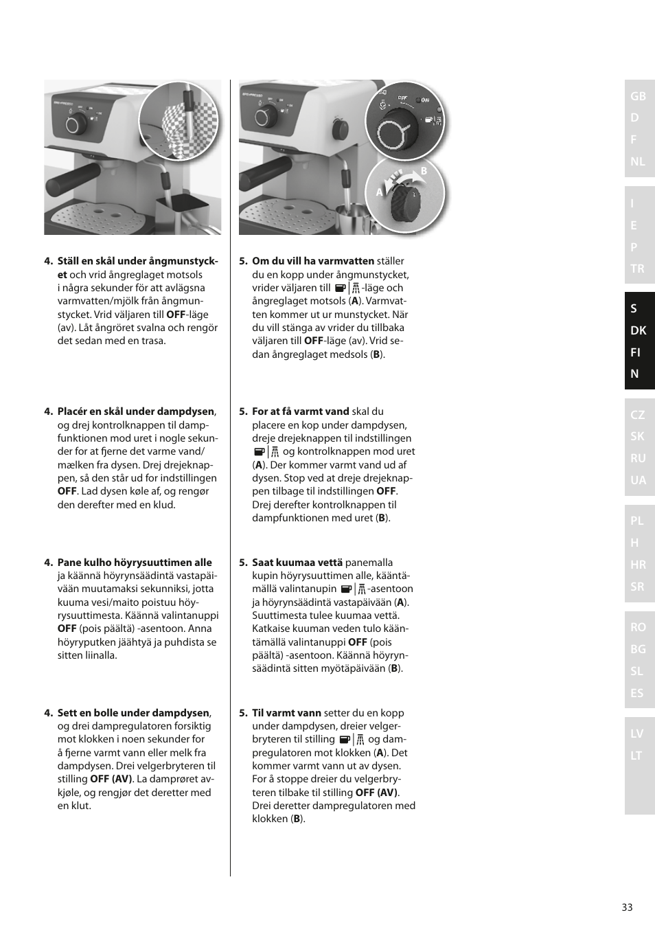 Electrolux EEA110 User Manual | Page 33 / 88