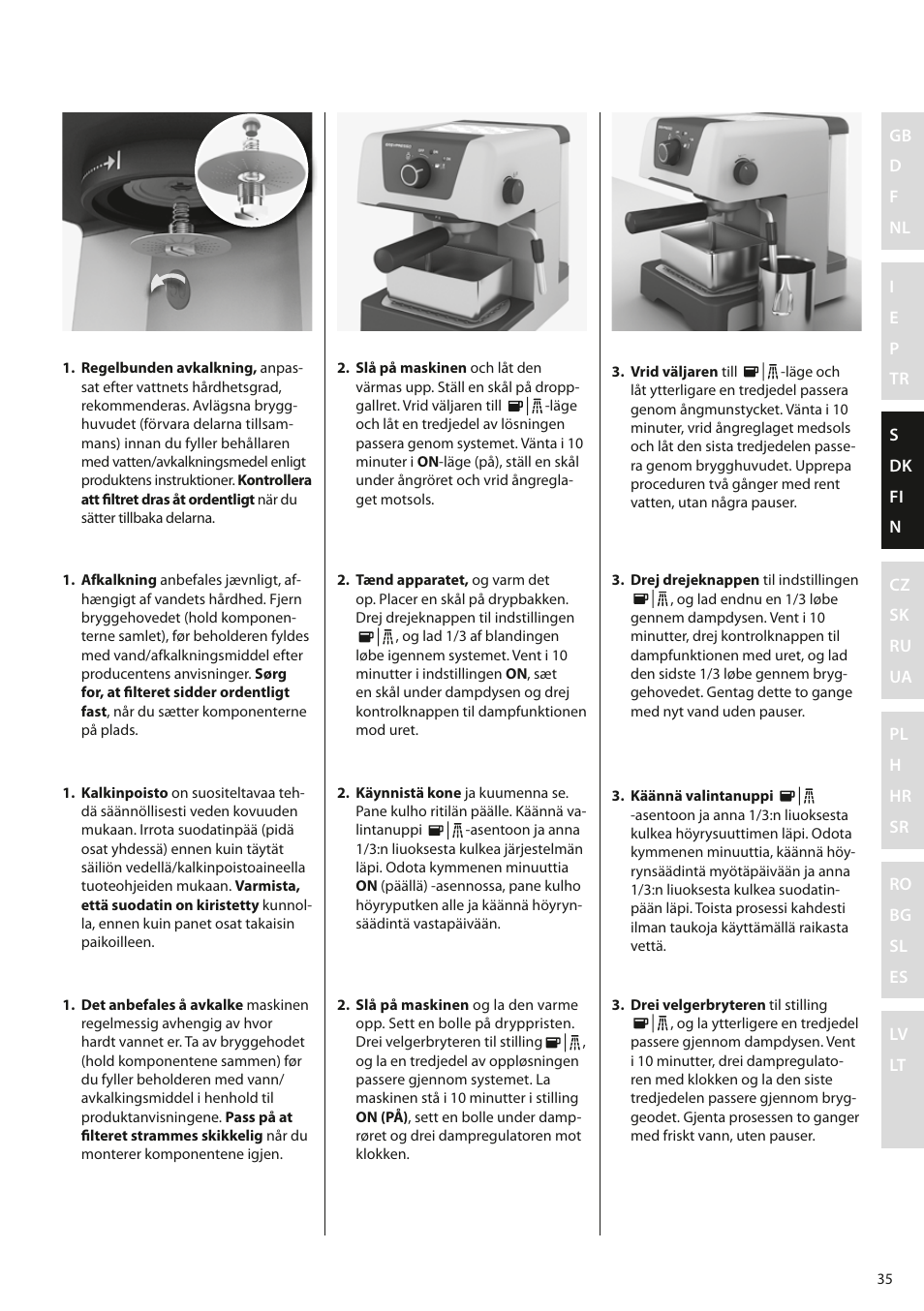 Electrolux EEA110 User Manual | Page 35 / 88