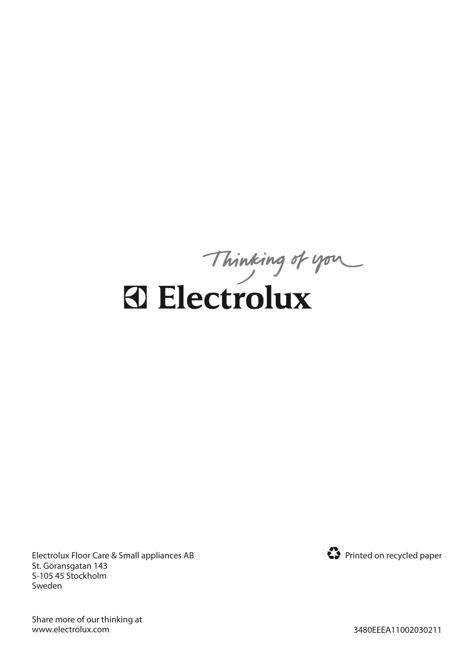 Electrolux EEA110 User Manual | Page 88 / 88