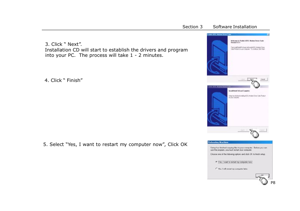 PROLiNK HURRICANE 8000 ADSL MODEM User Manual | Page 11 / 30