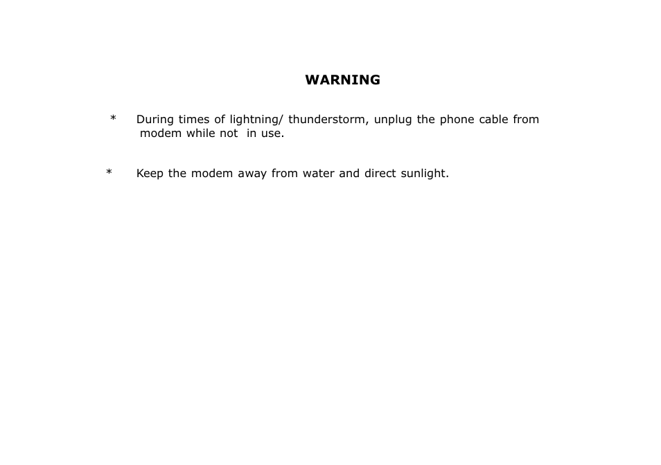 PROLiNK HURRICANE 8000 ADSL MODEM User Manual | Page 2 / 30