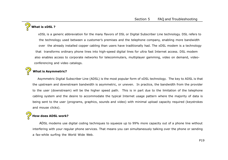 PROLiNK HURRICANE 8000 ADSL MODEM User Manual | Page 22 / 30