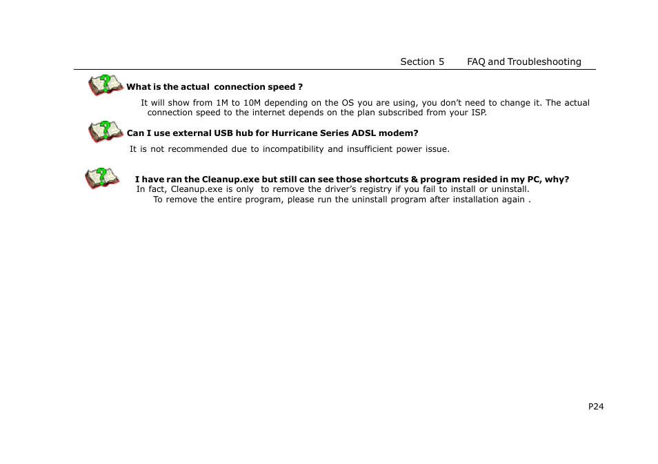 PROLiNK HURRICANE 8000 ADSL MODEM User Manual | Page 27 / 30