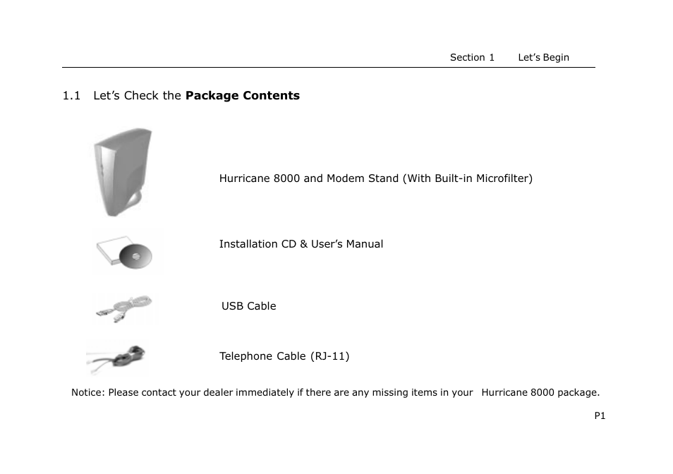 PROLiNK HURRICANE 8000 ADSL MODEM User Manual | Page 4 / 30