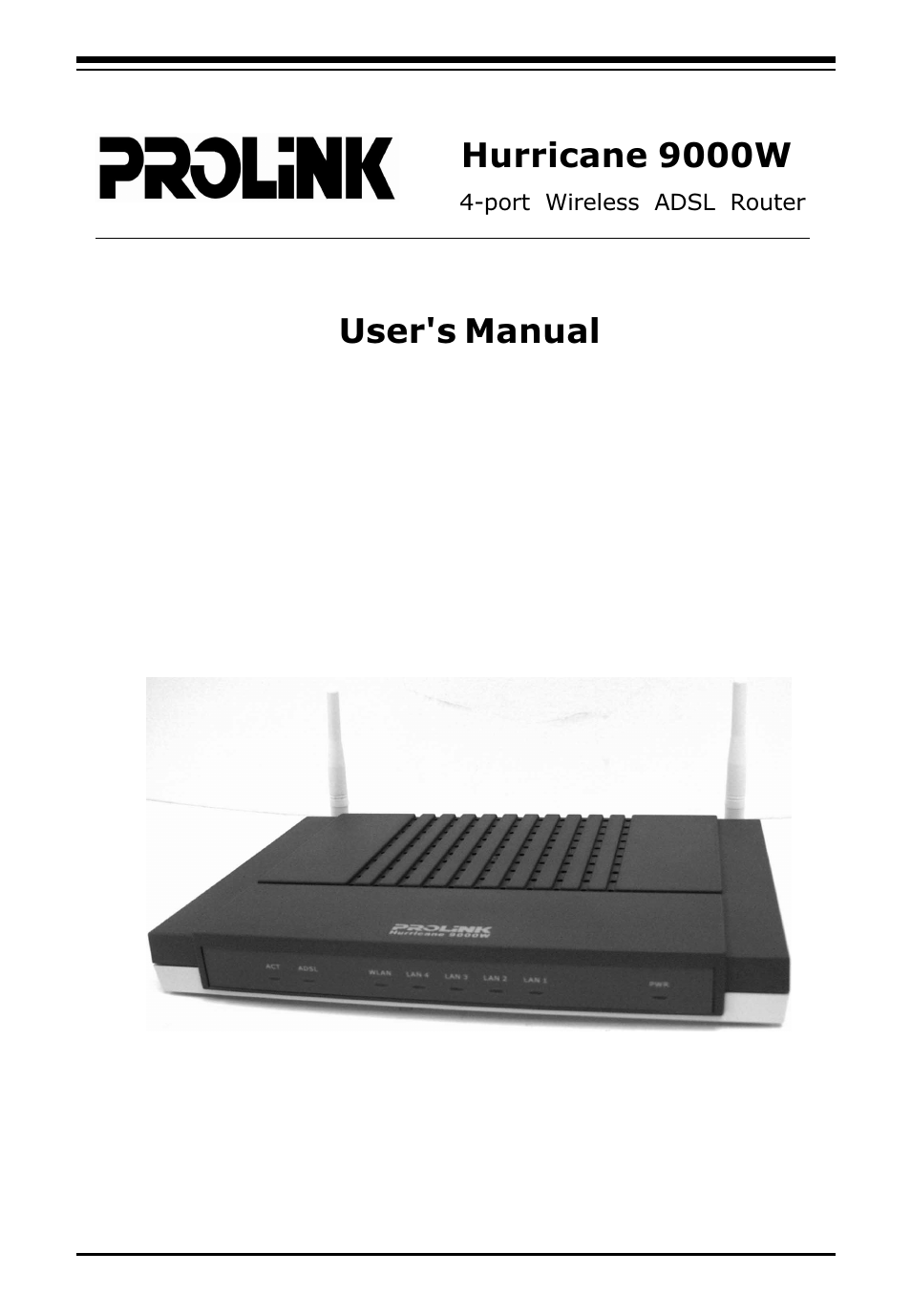 PROLiNK Hurricane 9000W User Manual | 31 pages