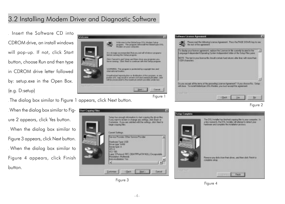2 installing modem driver and diagnostic software | PROLiNK Hurricane 7000 User Manual | Page 6 / 21