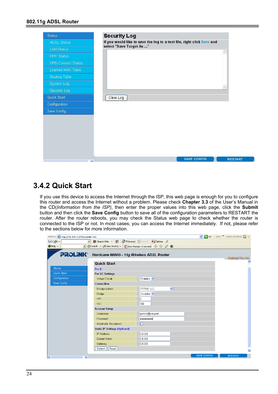 2 quick start | PROLiNK Hurricane 9000G User Manual | Page 28 / 62