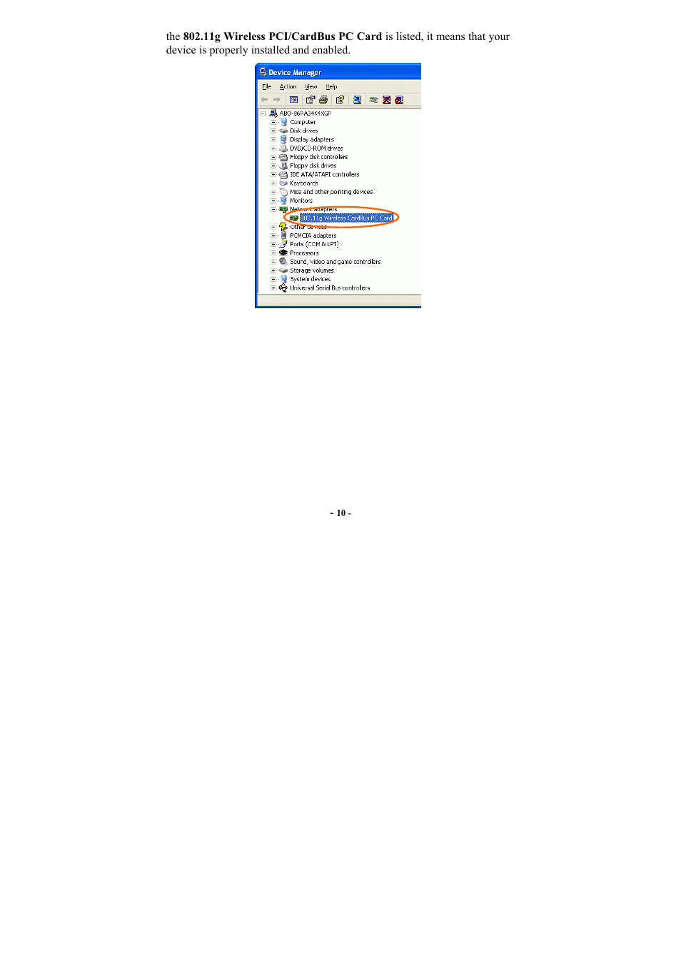 PROLiNK WG3000 Wireless LAN Card 802.11g User Manual | Page 14 / 36