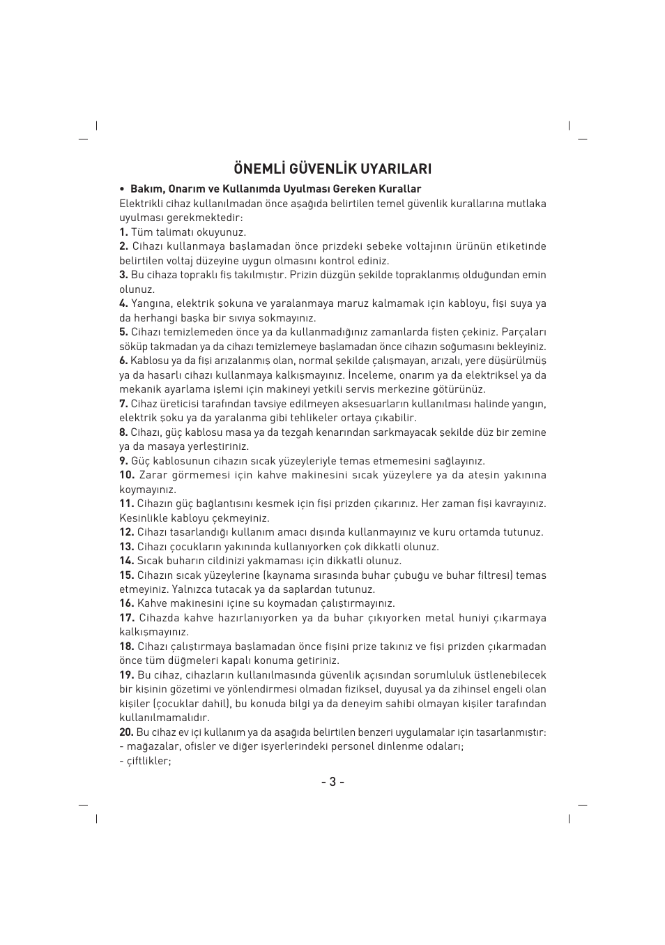 SINBO SCM 2926 User Manual | Page 4 / 69
