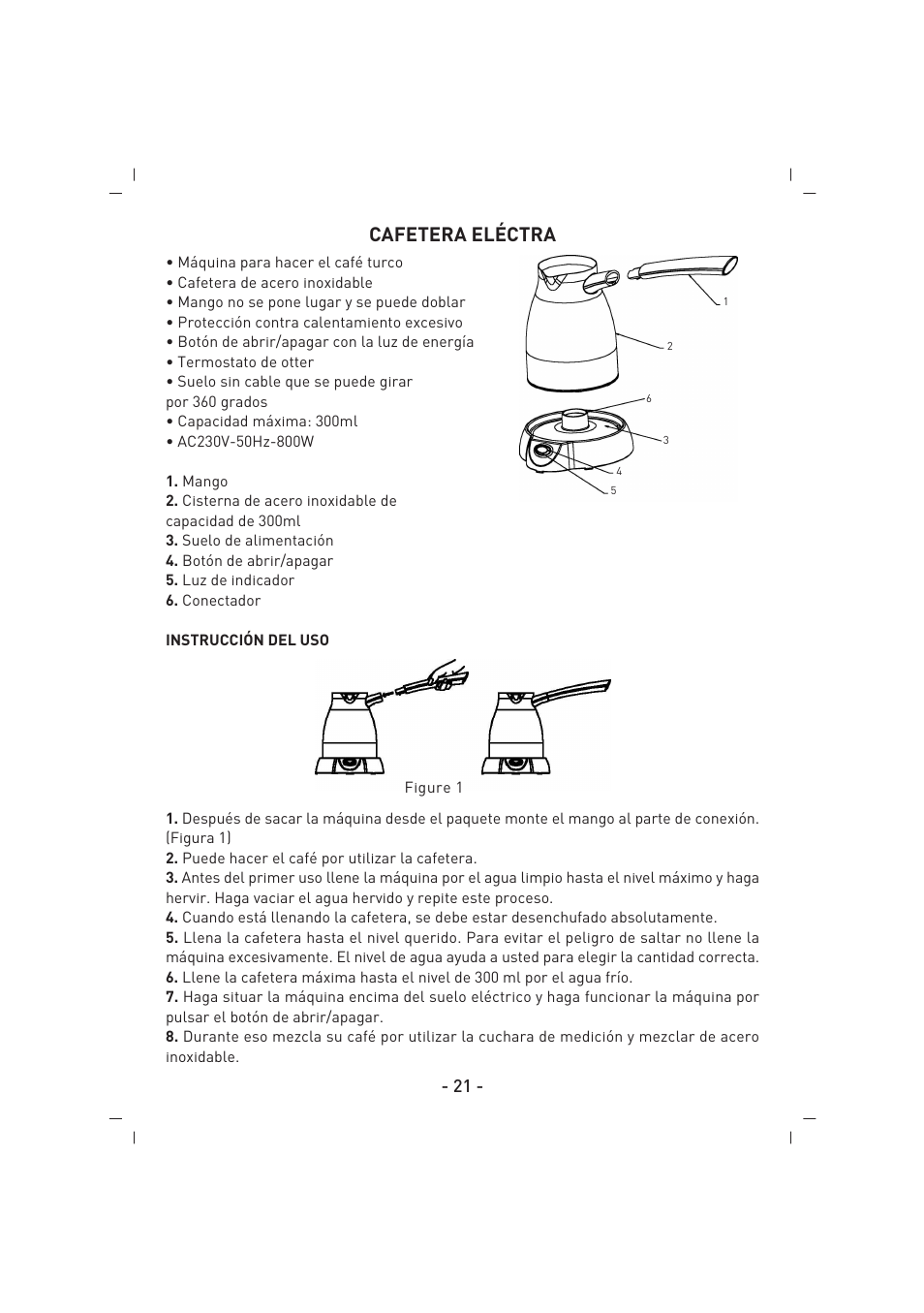 Cafetera eléctra | SINBO SCM 2922 User Manual | Page 22 / 44