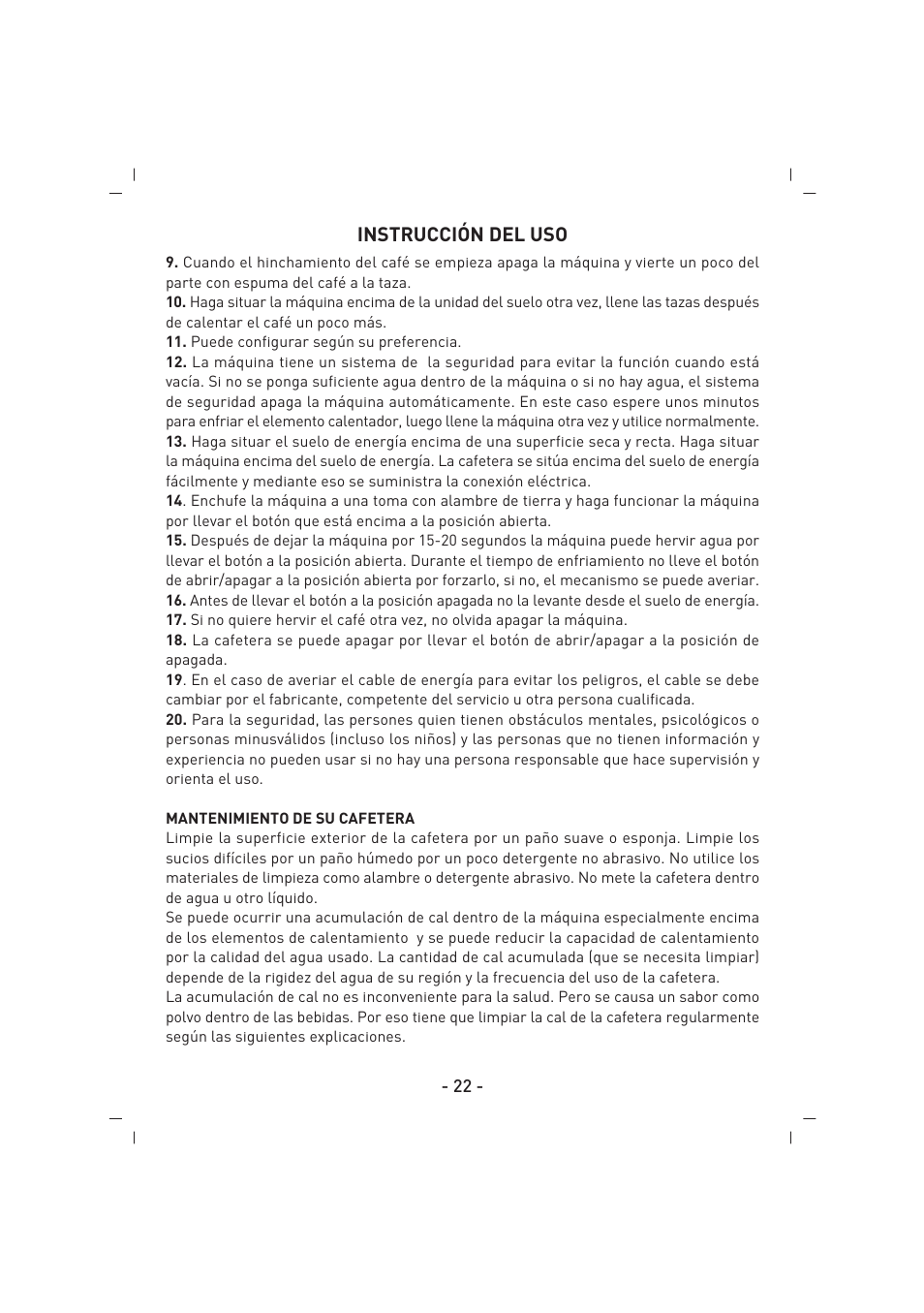 SINBO SCM 2922 User Manual | Page 23 / 44