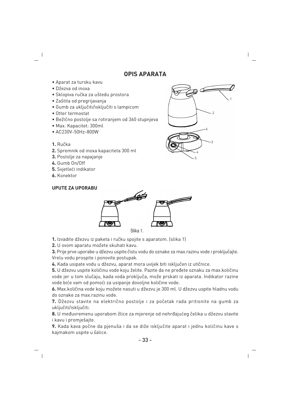 Opis aparata | SINBO SCM 2922 User Manual | Page 34 / 44