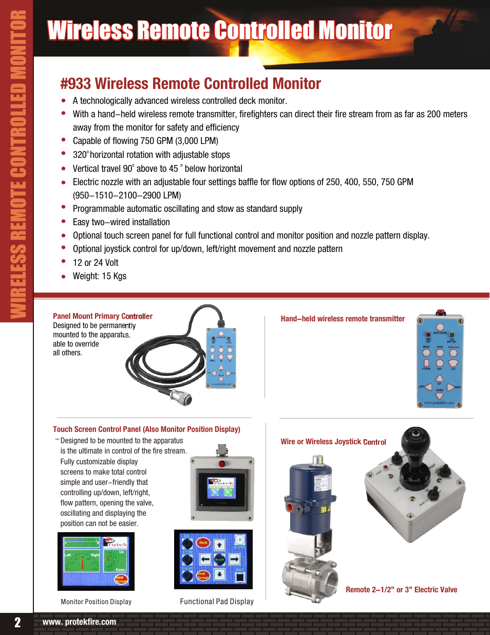 Wireless remote controlled monitor | Protek 933 Wireless Remote Control Monitor User Manual | Page 2 / 2