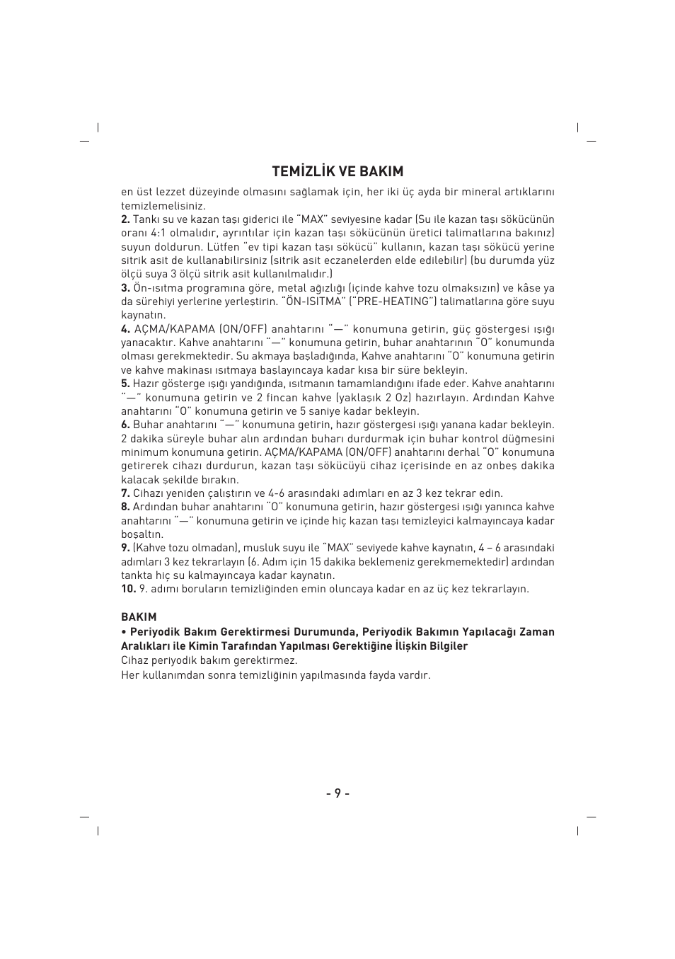 SINBO SCM 2937 User Manual | Page 10 / 76