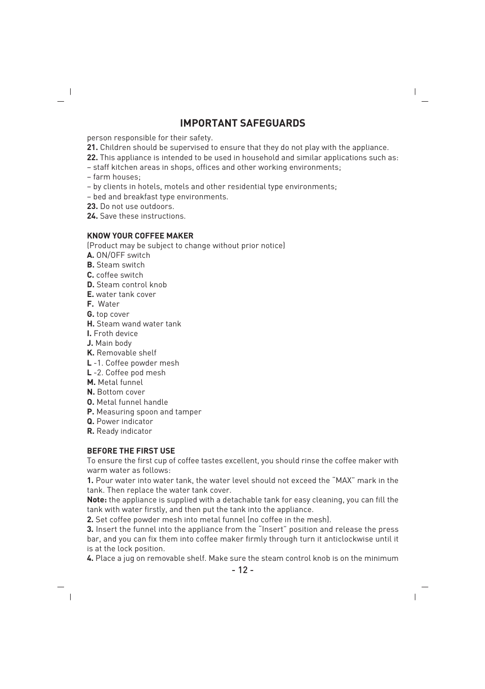 SINBO SCM 2937 User Manual | Page 13 / 76