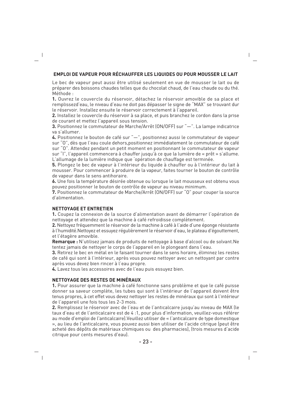 SINBO SCM 2937 User Manual | Page 24 / 76