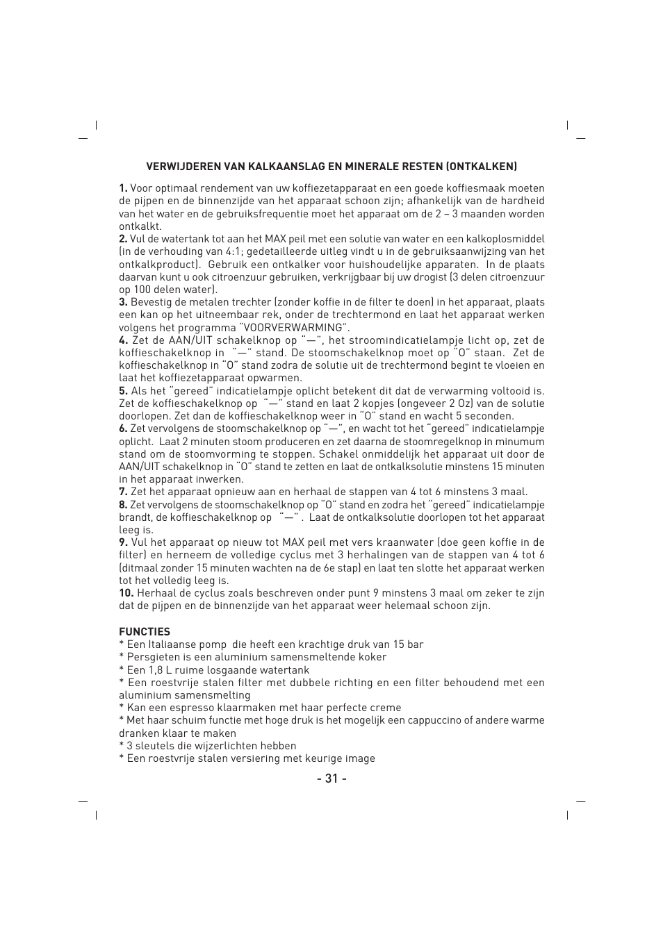 SINBO SCM 2937 User Manual | Page 32 / 76