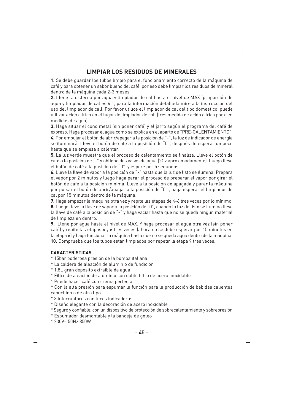 SINBO SCM 2937 User Manual | Page 46 / 76