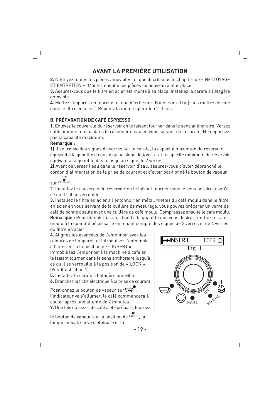 Avant la première utilisation | SINBO SCM 2625 User Manual | Page 20 / 64