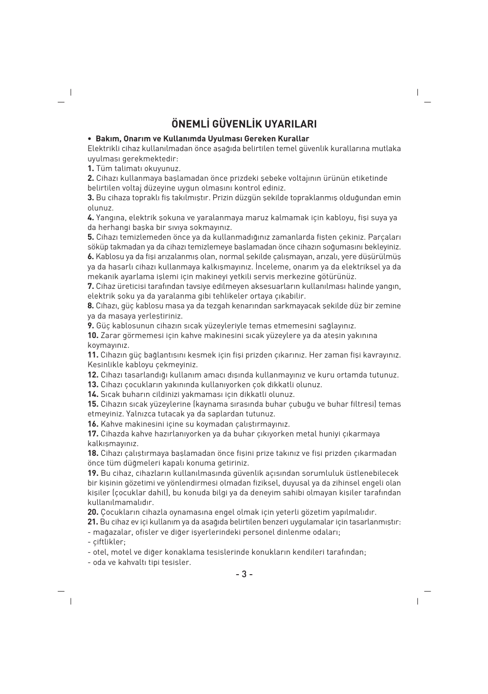 SINBO SCM 2625 User Manual | Page 4 / 64