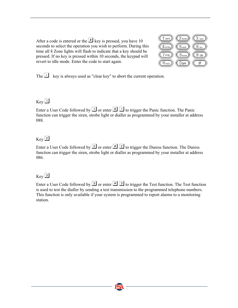 PSA PIN388D/PIN388L Installer Manual User Manual | Page 12 / 39