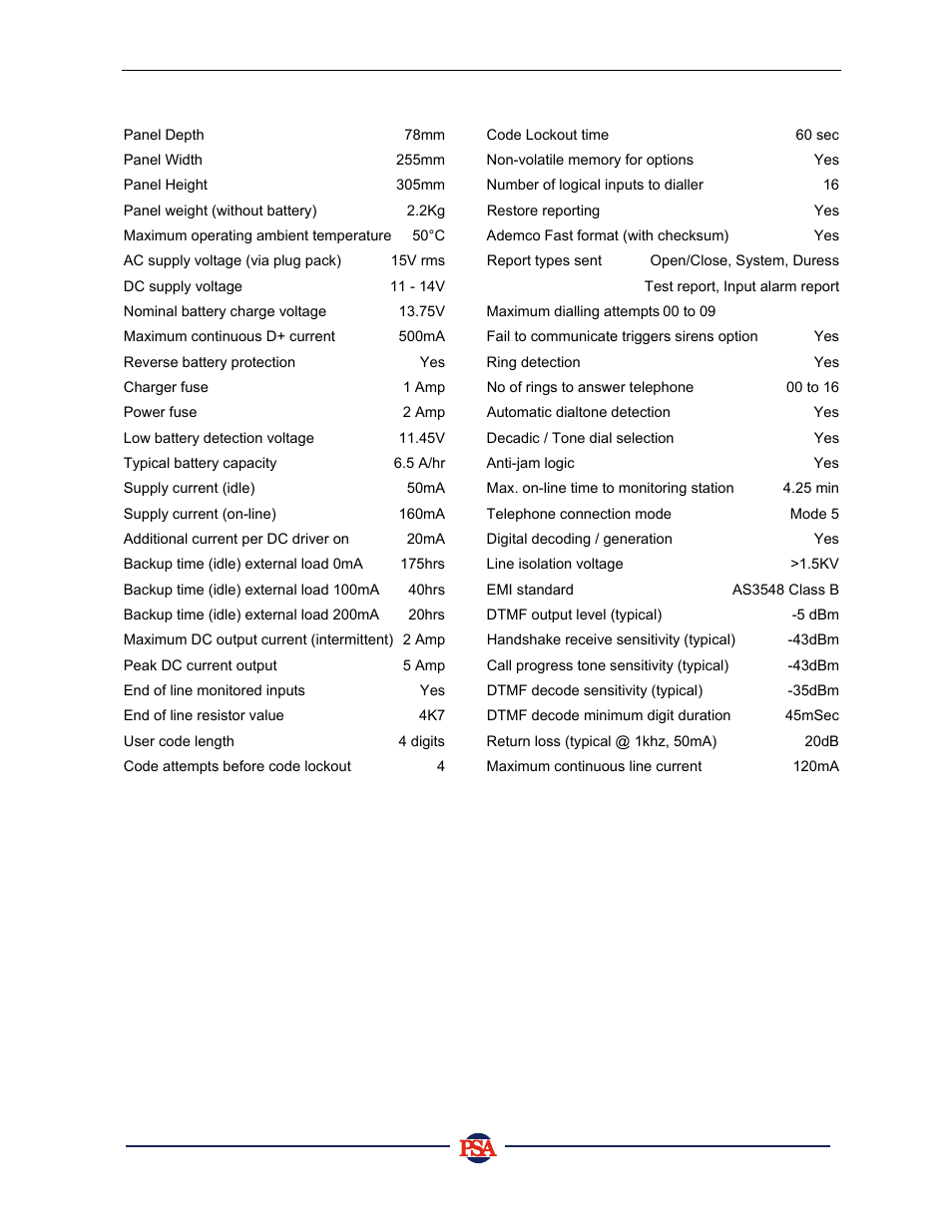 PSA PIN388D/PIN388L Installer Manual User Manual | Page 3 / 39