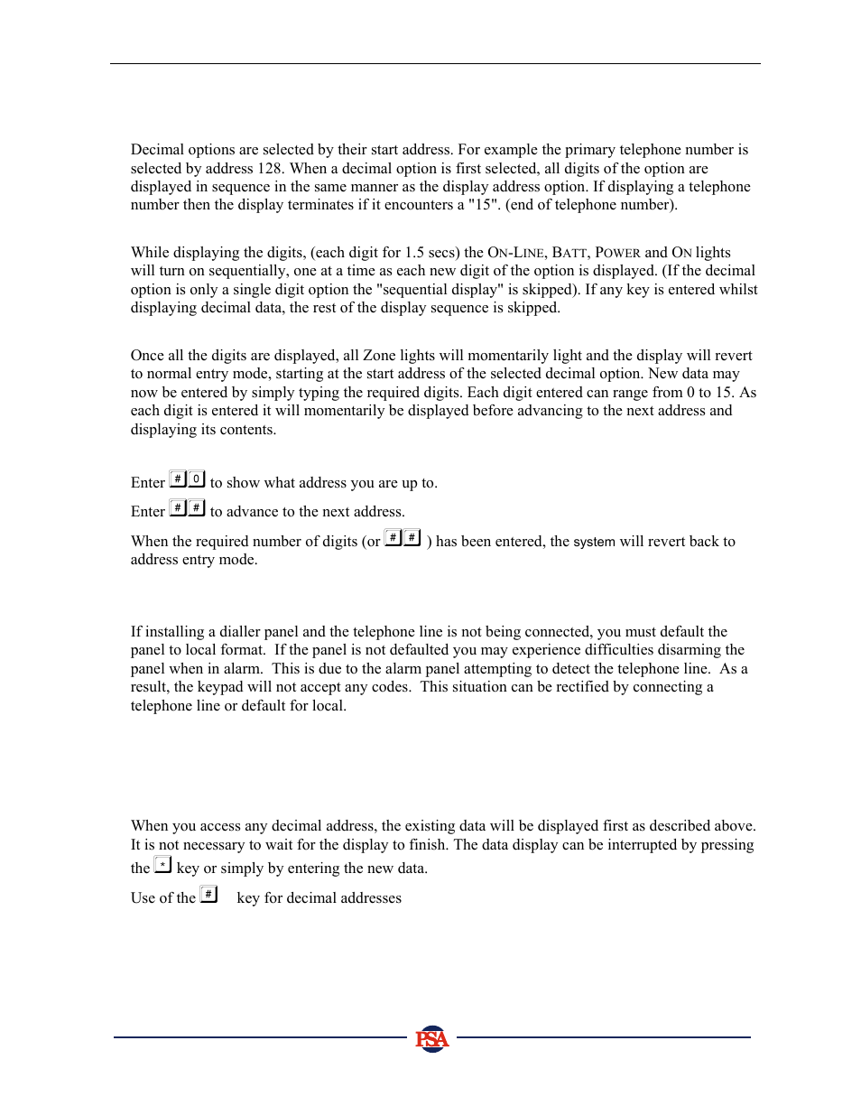 PSA PIN388D/PIN388L Installer Manual User Manual | Page 31 / 39