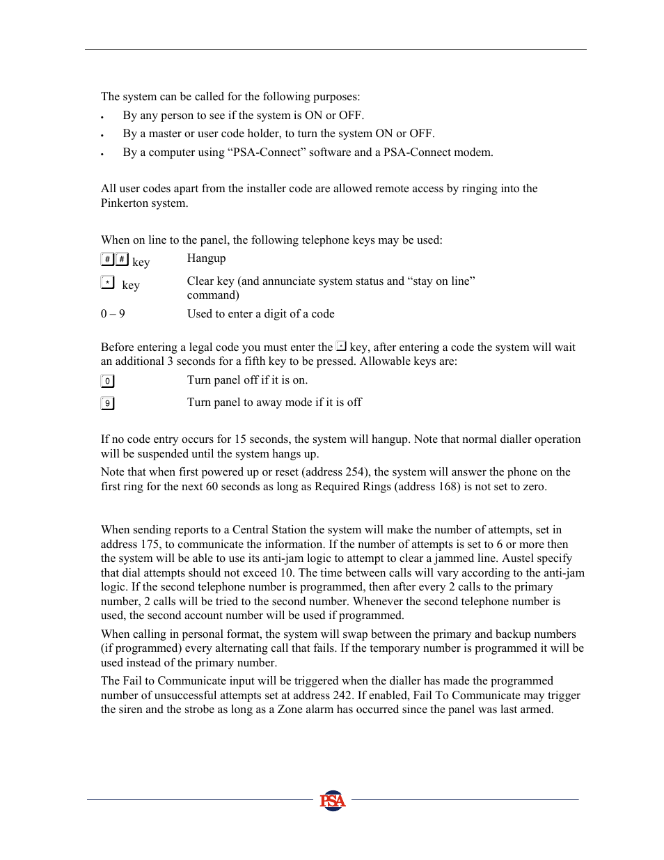 PSA PIN388D/PIN388L Installer Manual User Manual | Page 36 / 39