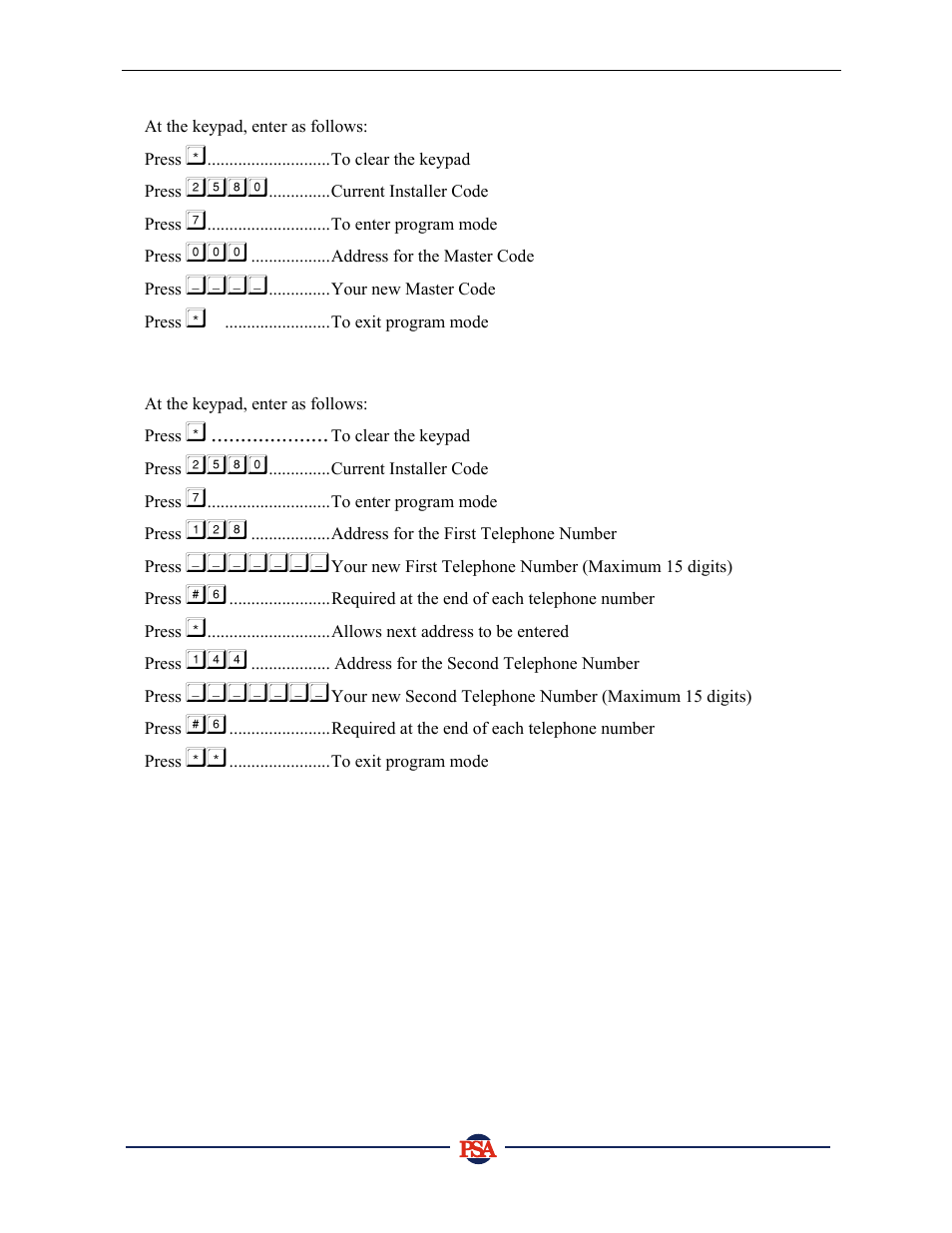 PSA PIN388D/PIN388L Installer Manual User Manual | Page 9 / 39