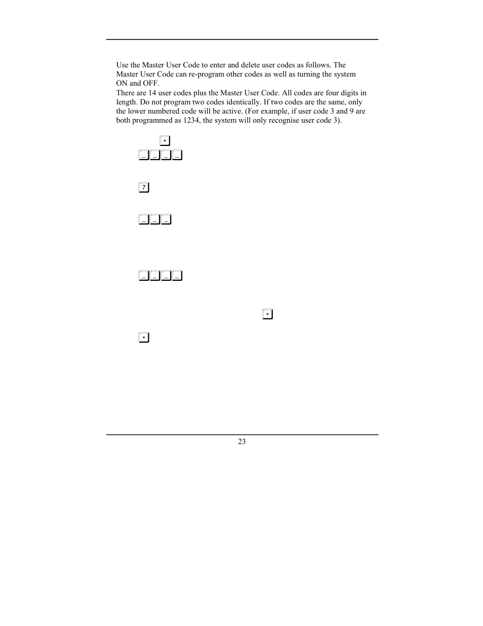 Programming user codes | PSA PIN388D/PIN388L User Manual User Manual | Page 25 / 32
