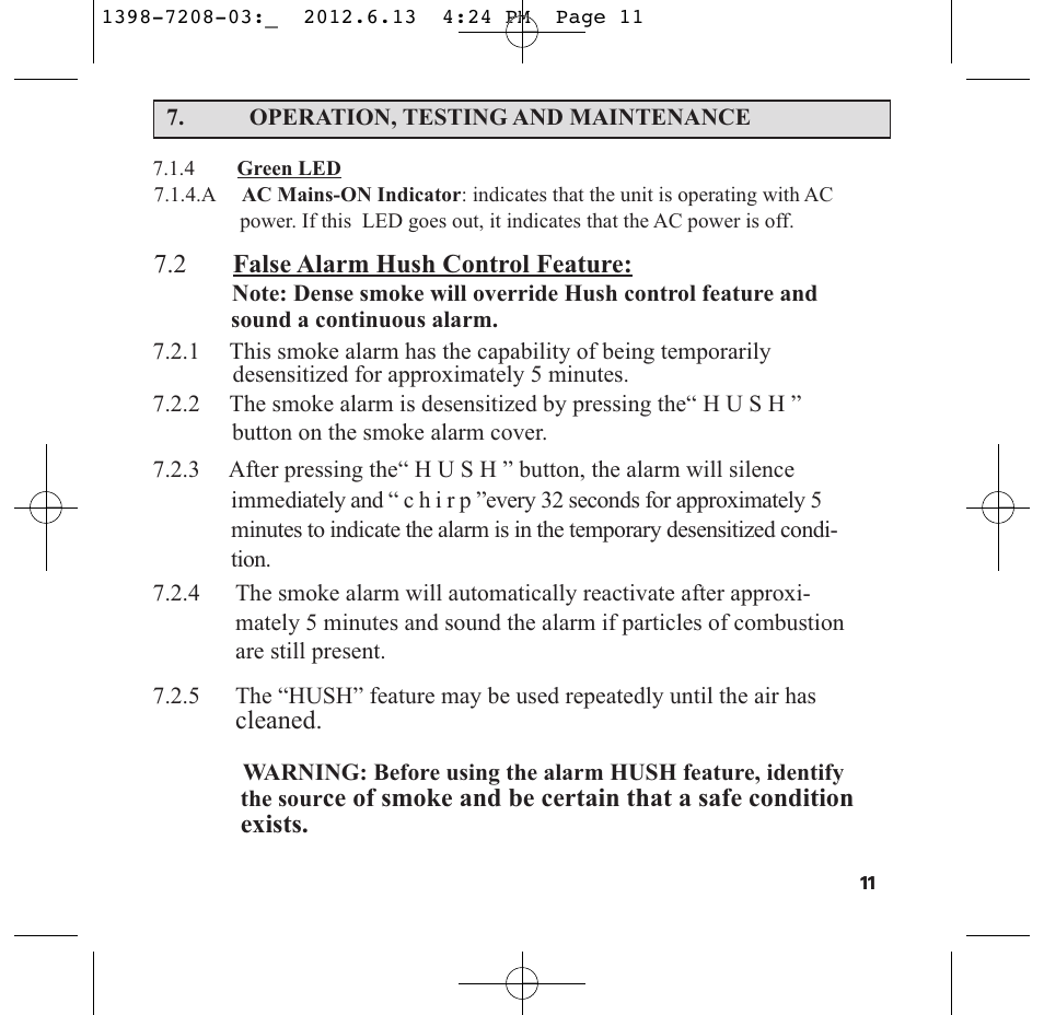 PSA LIF5800RL User Manual | Page 13 / 29