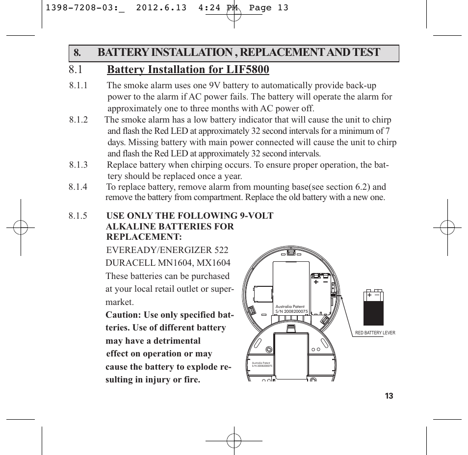 PSA LIF5800RL User Manual | Page 15 / 29