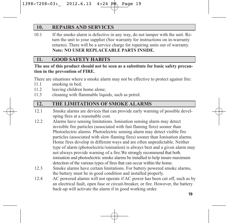 PSA LIF5800RL User Manual | Page 21 / 29