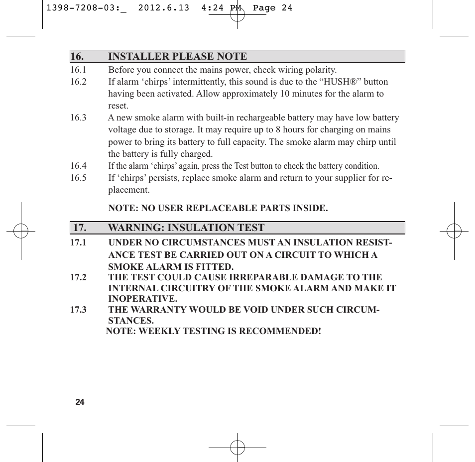 PSA LIF5800RL User Manual | Page 26 / 29