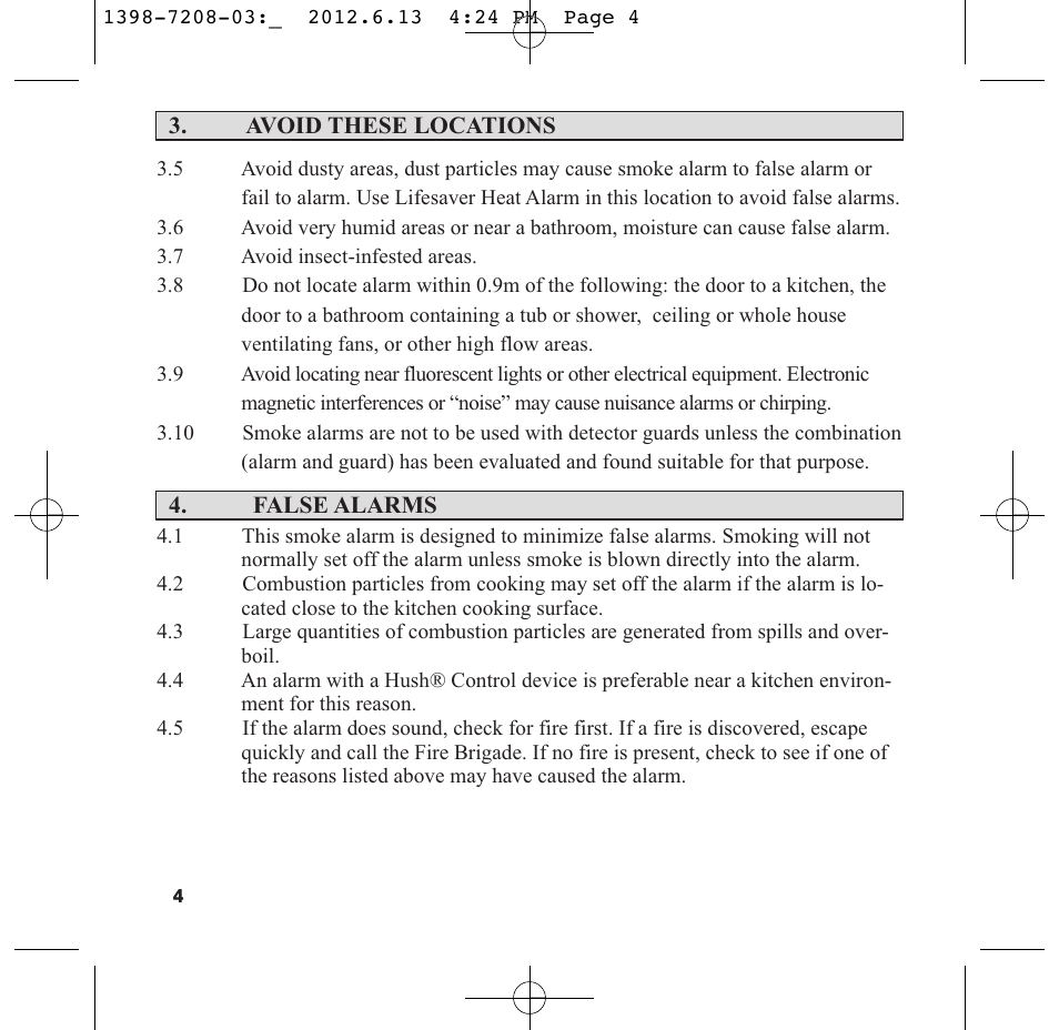 PSA LIF5800RL User Manual | Page 6 / 29