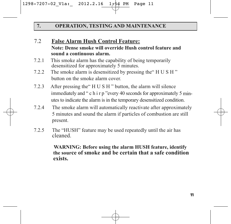 PSA LIF5000 User Manual | Page 13 / 29