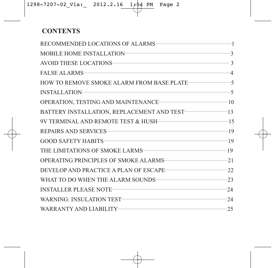 PSA LIF5000 User Manual | Page 2 / 29