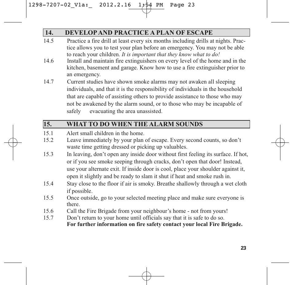 PSA LIF5000 User Manual | Page 25 / 29
