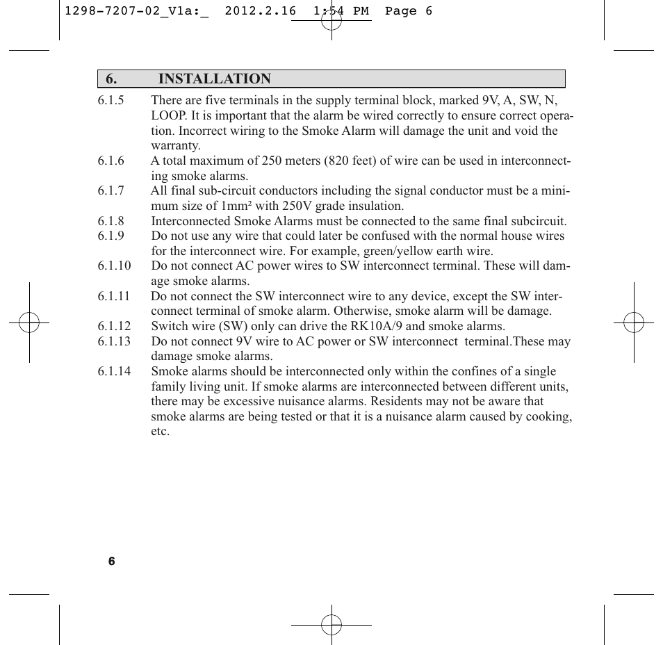 PSA LIF5000 User Manual | Page 8 / 29