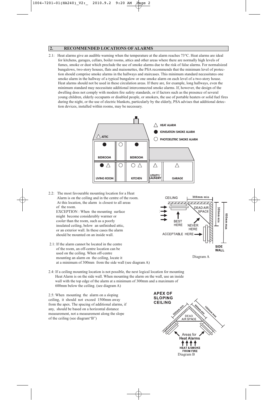 PSA LIFHA240 User Manual | Page 2 / 8