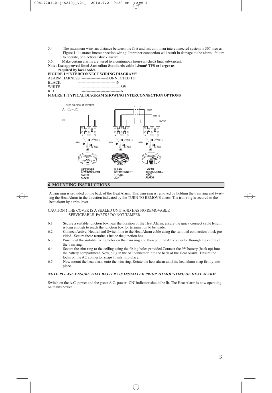 Mounting instructions | PSA LIFHA240 User Manual | Page 4 / 8