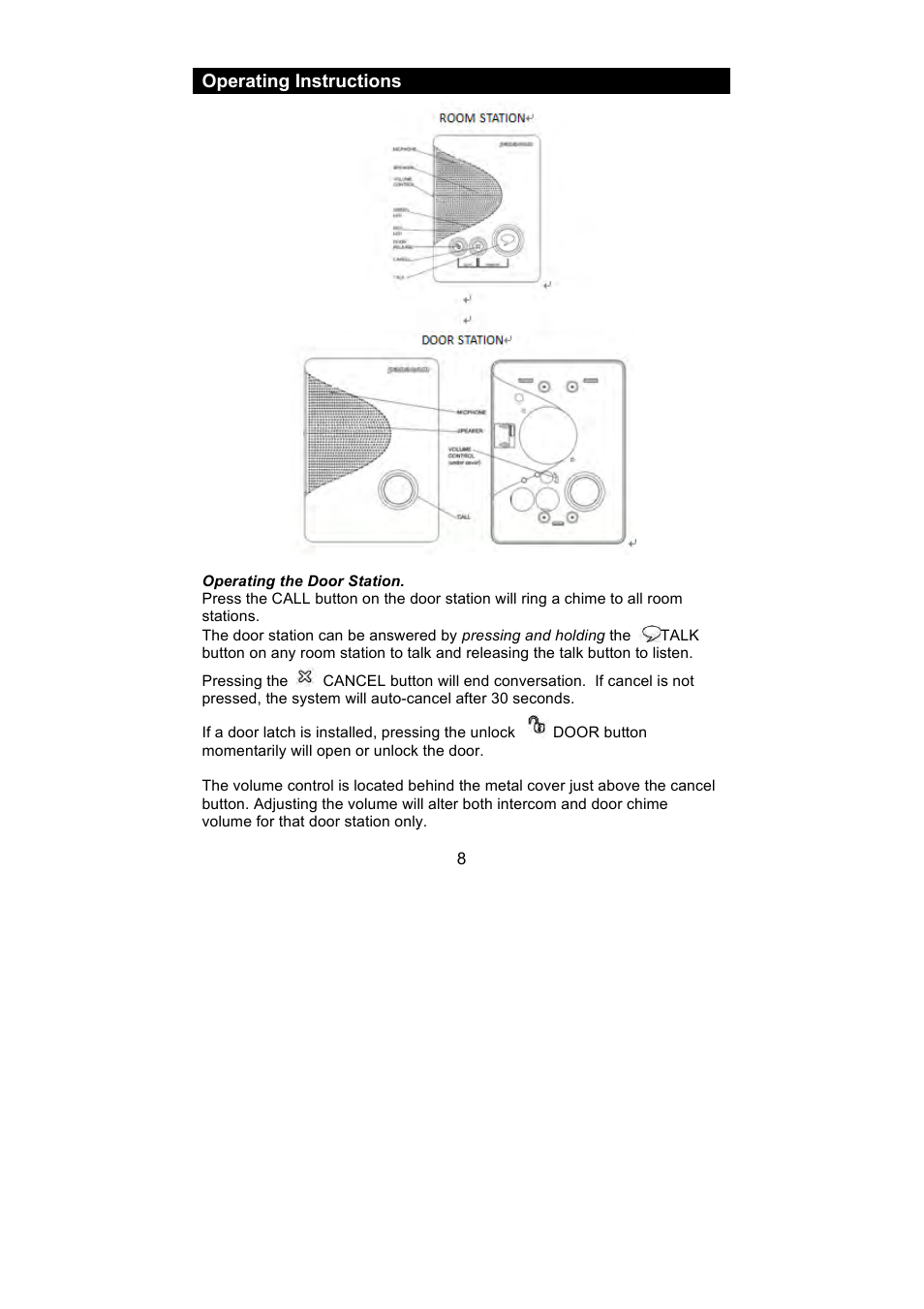 Operating instructions | PSA PANQ916K, Q916K/SP User Manual | Page 8 / 12