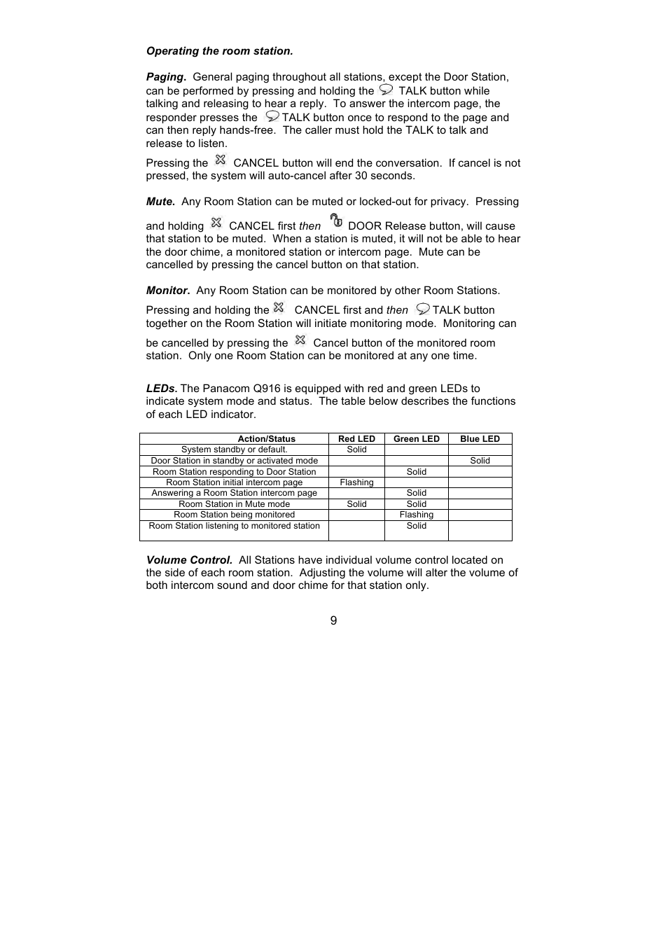 PSA PANQ916K, Q916K/SP User Manual | Page 9 / 12