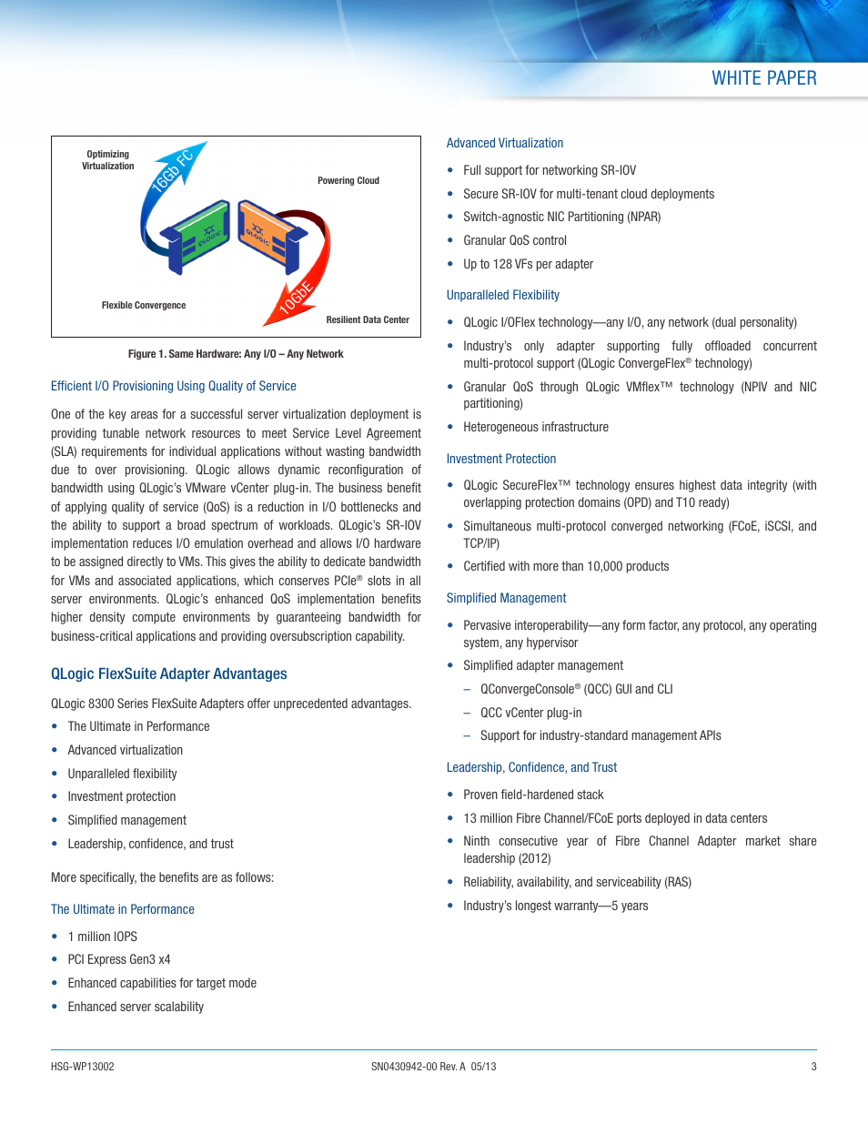 White paper | QLogic 8300 Series Advanced Virtualization Using QLogic 8300 Series Adapters User Manual | Page 3 / 6